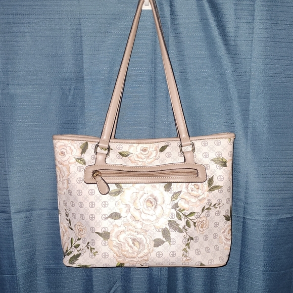 Giani Bernini Floral Beige Bag - Picture 4 of 5